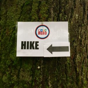 Hike sign
