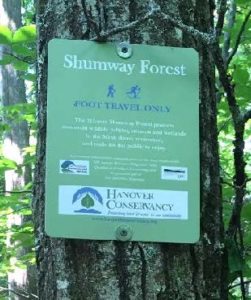 Shumway Forest sign