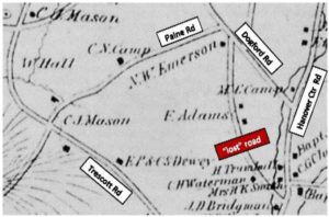 1855 map showing roads