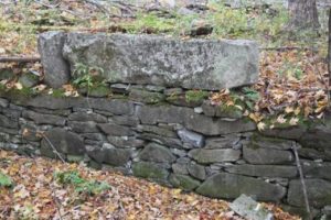 stone wall in field