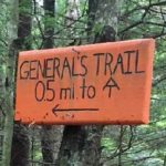 General's Trail sign