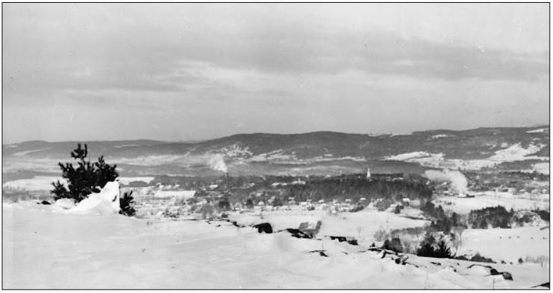 View of Hanover from Balch Hill in winter; undated photo
